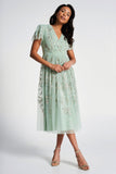 Carissa Green Embellished Midi Dress