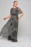 Edith Embellished Maxi Dress - Black