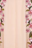 Frock & Frill Elliana blush embroidered maxi dress with cape detail