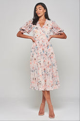 Fleur Floral Print Midi Dress
