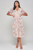 Fleur Floral Print Midi Dress