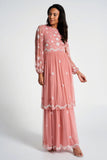 Florence Blush Floral Embellished Maxi Dress