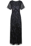 Irene Embellished Maxi Dress - Black