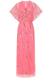 Mabel Embellished Maxi Dress - Strawberry Pink