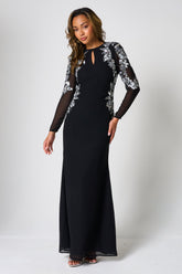 Nyx Black Embellished Maxi Dress