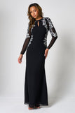 Nyx Black Embellished Maxi Dress