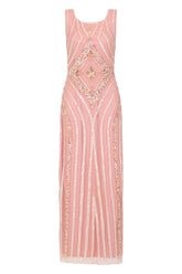 Rita Blush Embellished Maxi Dress