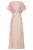 Sienna Shell Floral Embroidered Maxi Dress
