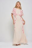 Sienna Shell Floral Embroidered Maxi Dress