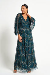 Sylvia Green Sequin Maxi Dress