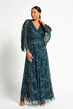 Sylvia Green Sequin Maxi Dress