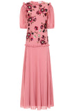 Teresa Pink Floral Embellished Maxi Dress