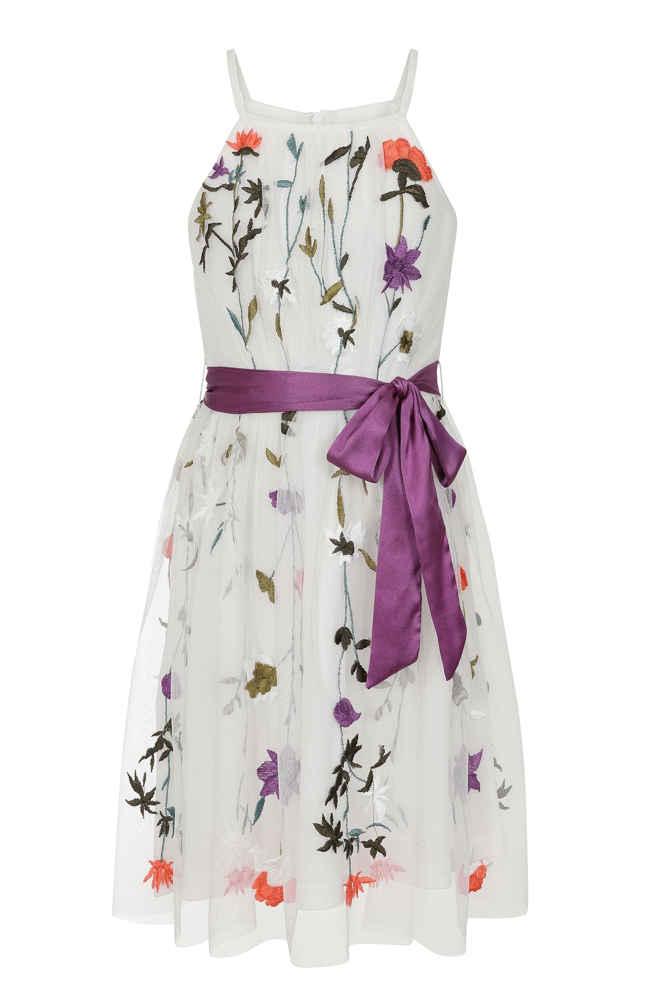 Posy Floral Embroidered Dress