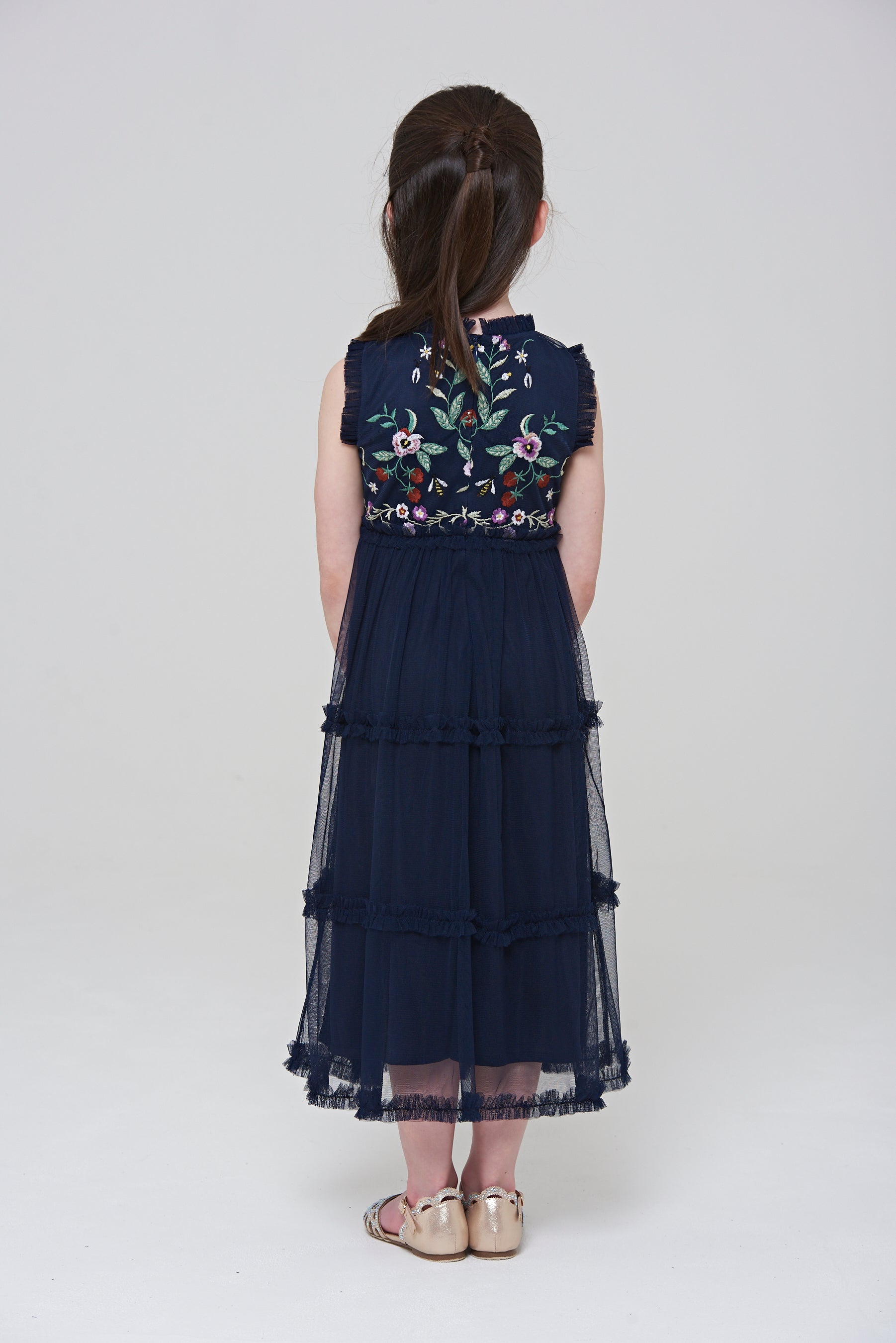 Aubrey Floral Embroidered Dress