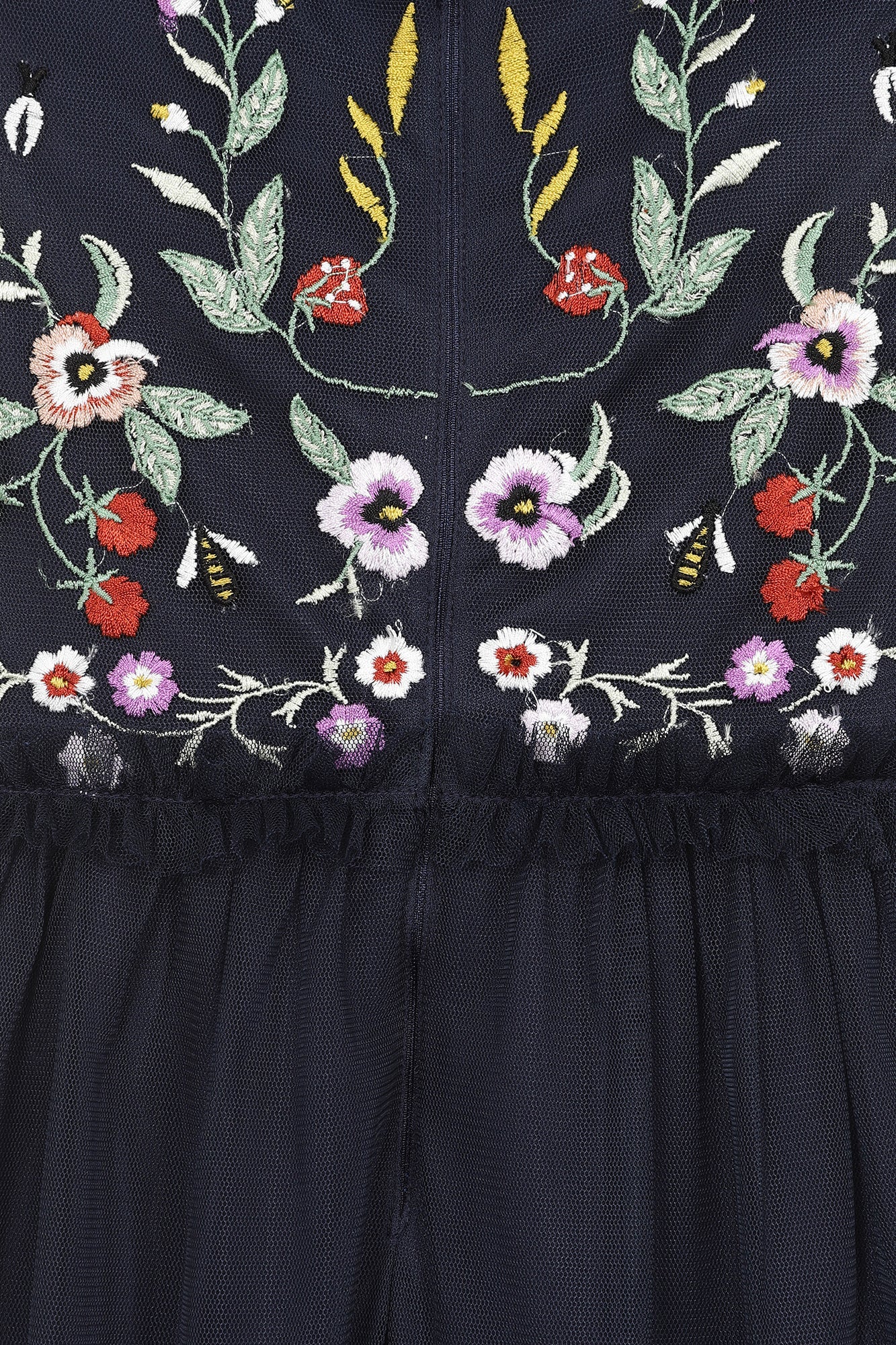 Aubrey Floral Embroidered Dress