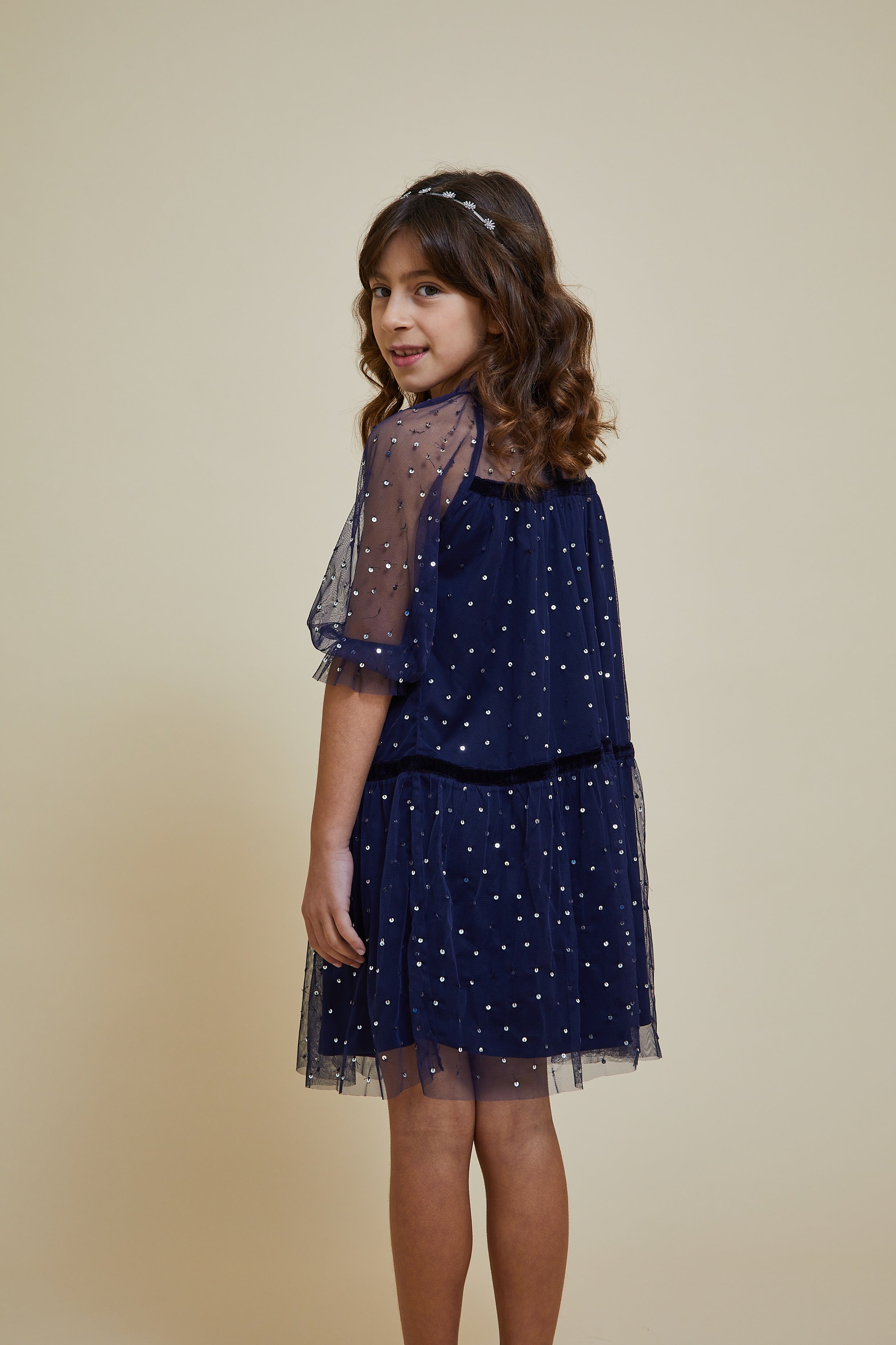 Layla Navy Sequin Dress