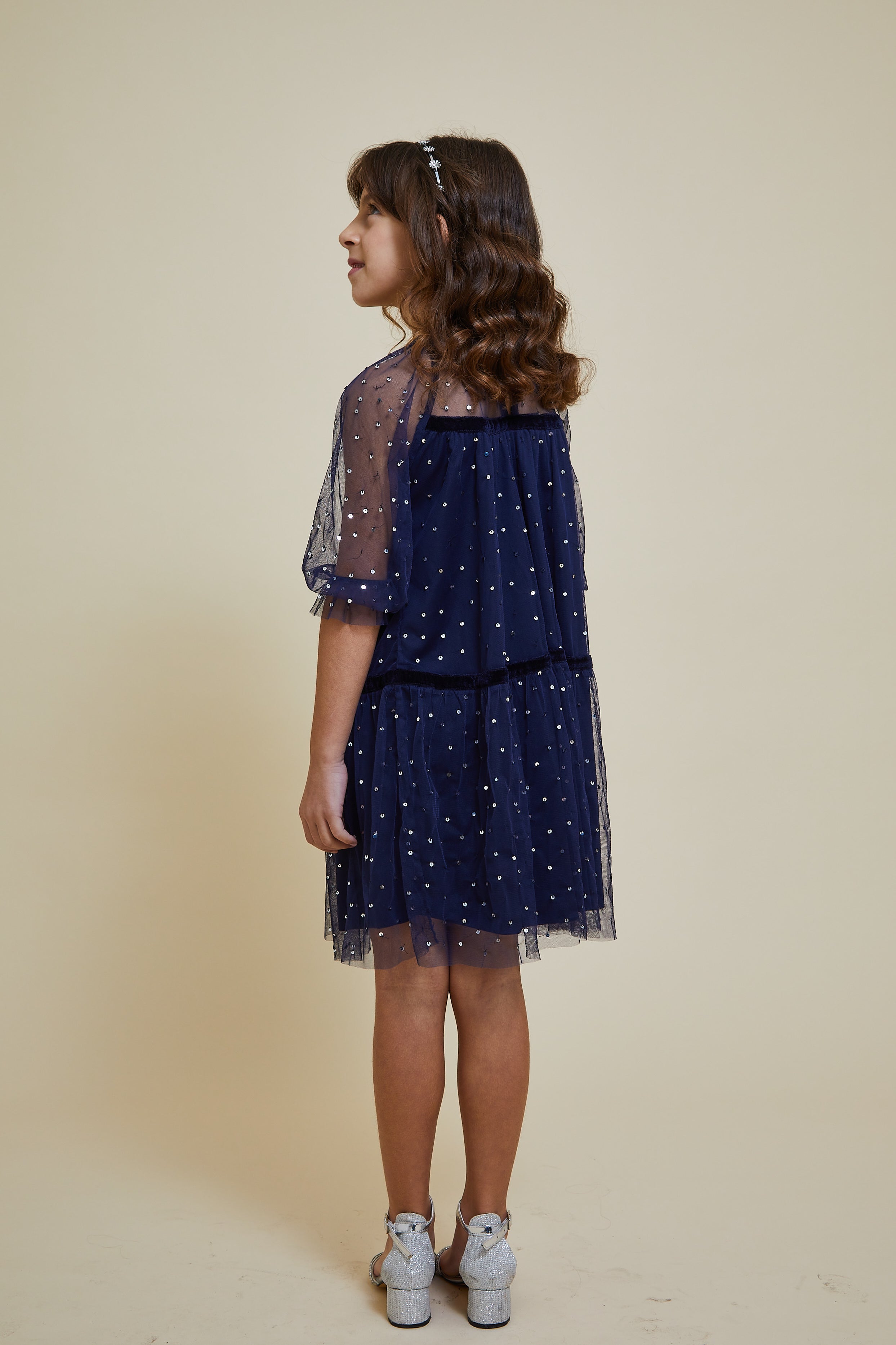 Layla Navy Sequin Dress