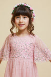 Sadie Blush Scatter Sequin Dress