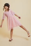 Sadie Blush Scatter Sequin Dress