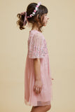 Sadie Blush Scatter Sequin Dress