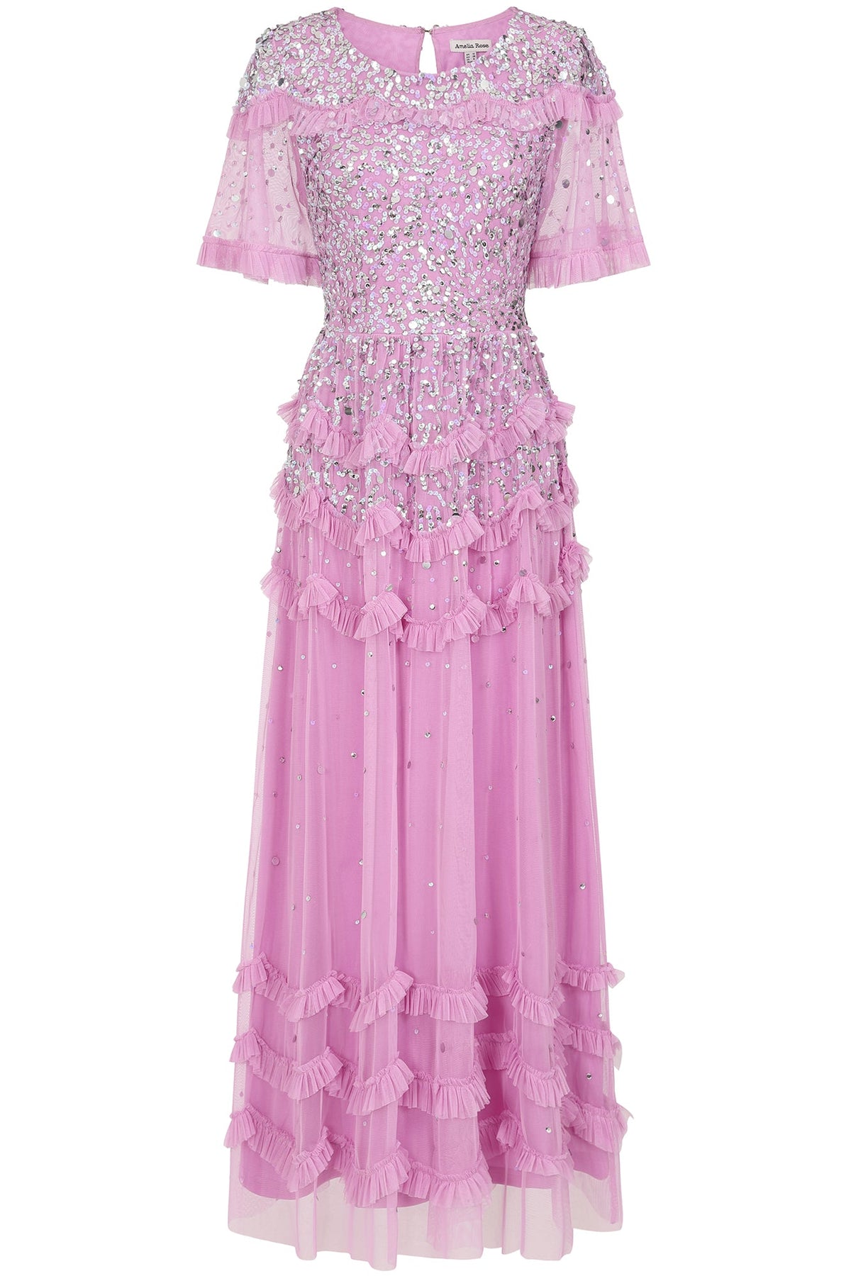 Lydia Pink Sequin Maxi Dress