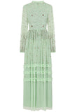 Agnes Sequin Maxi Dress - Green