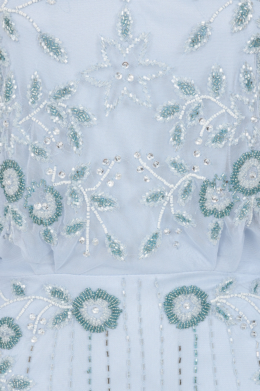 Airlie Blue Embellished Maxi Dress