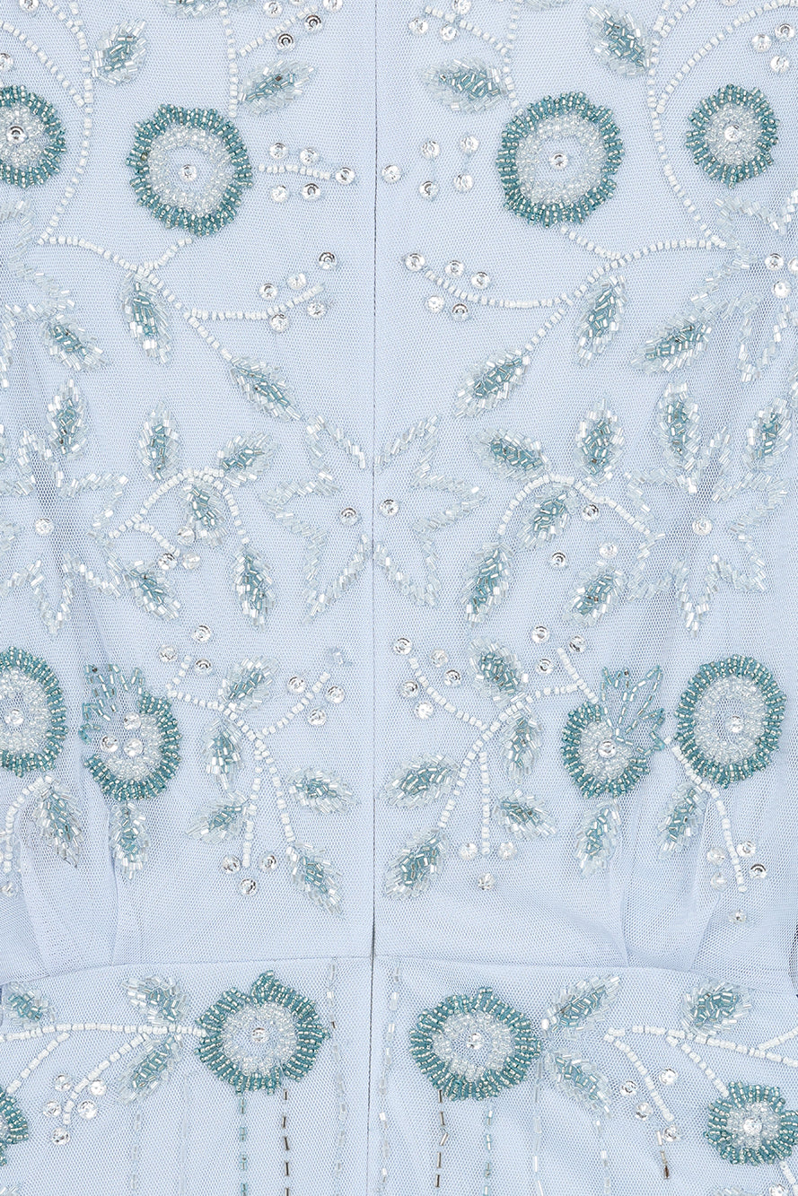 Airlie Blue Embellished Maxi Dress