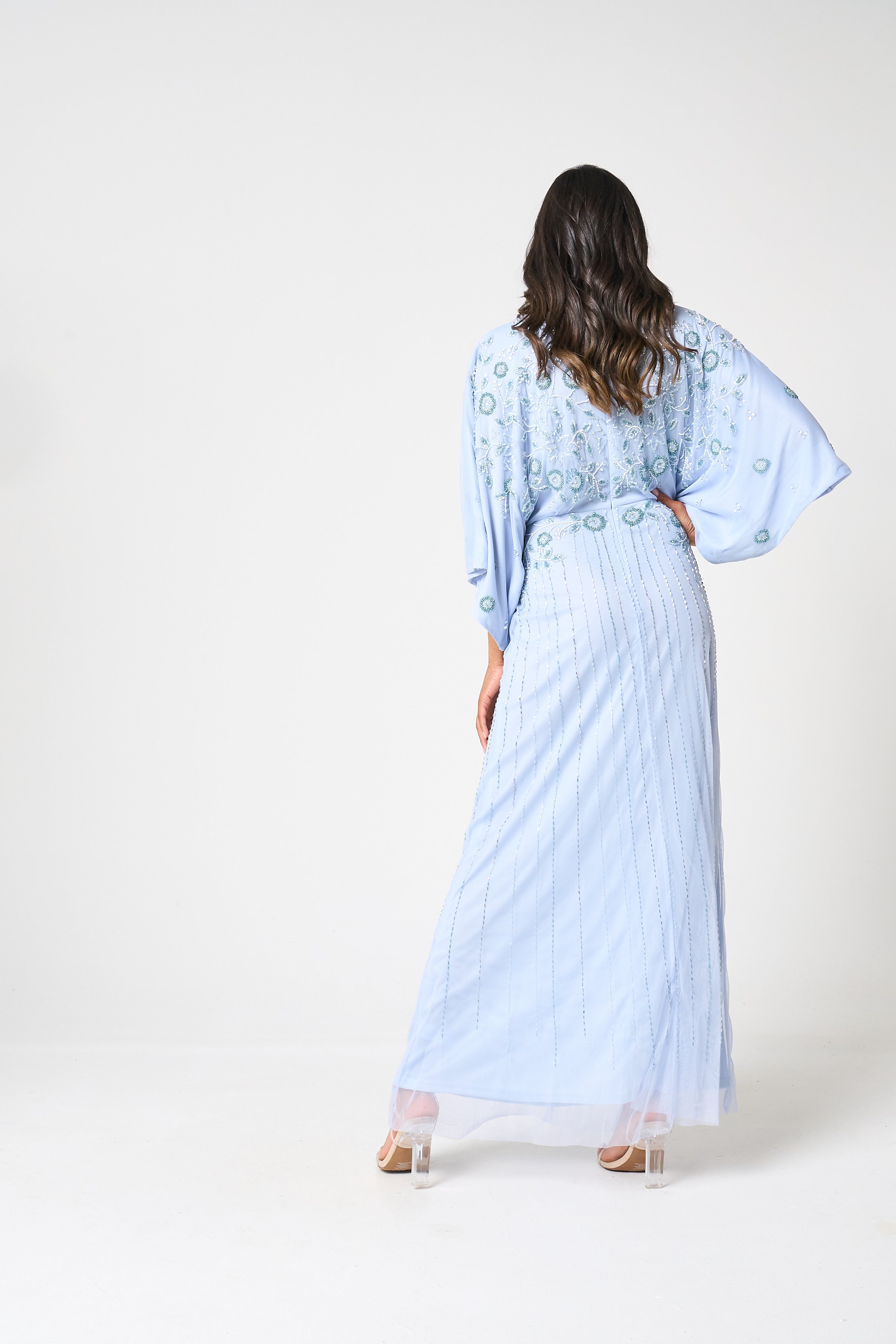 Airlie Blue Embellished Maxi Dress