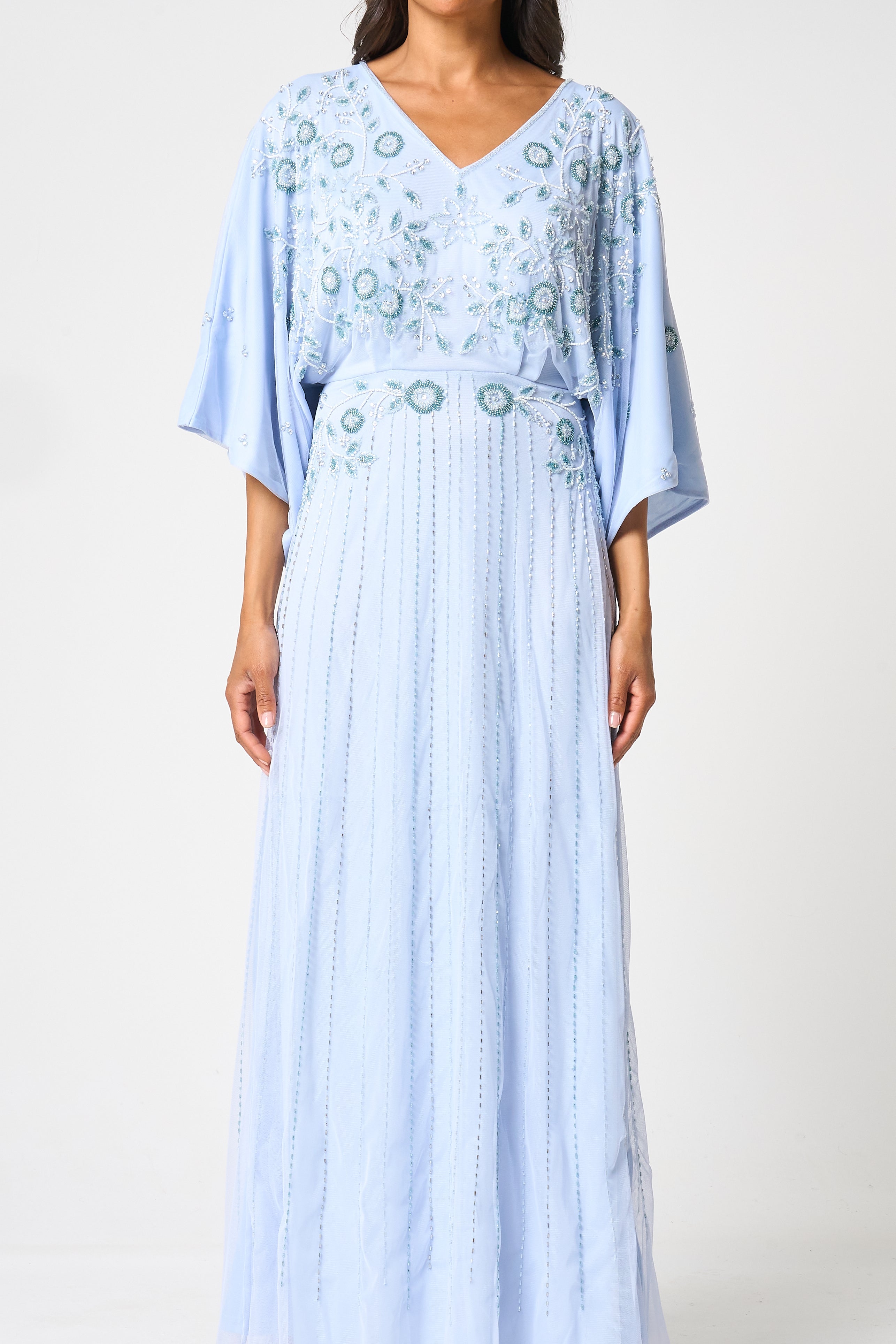 Airlie Blue Embellished Maxi Dress
