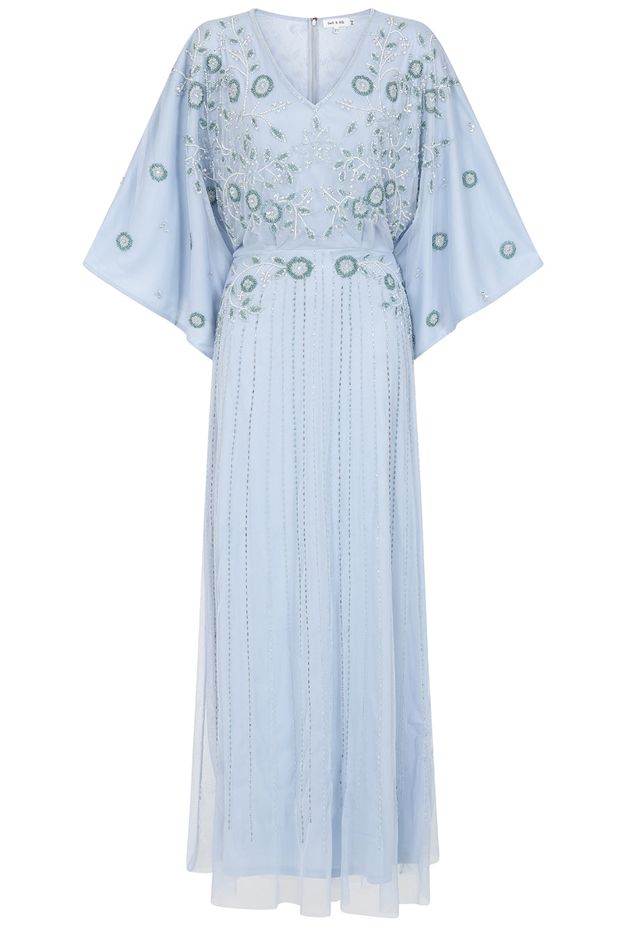 Airlie Blue Embellished Maxi Dress