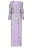 Alta Lilac Embellished Maxi Dress