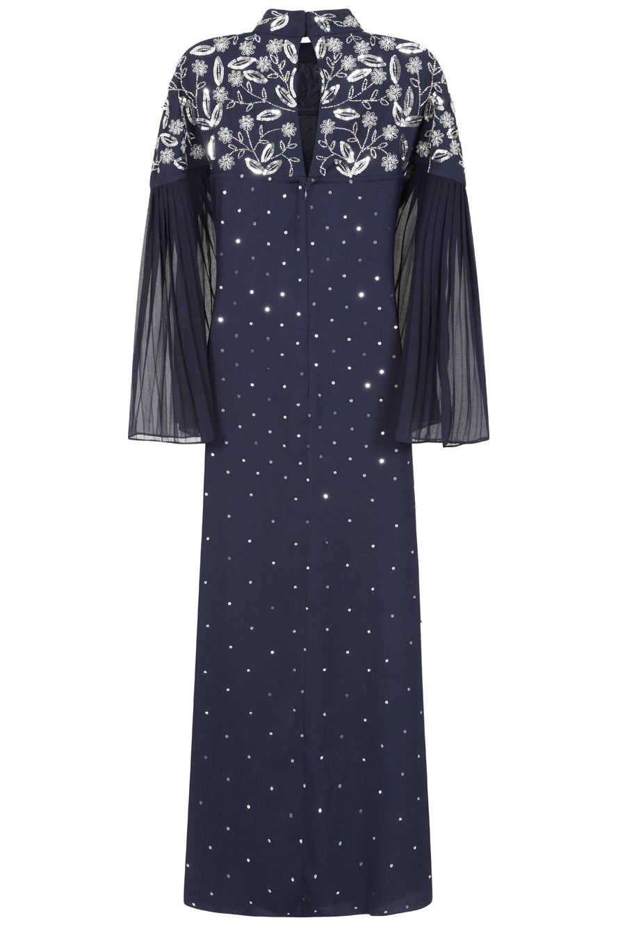Arna Navy Sequin Maxi Dress