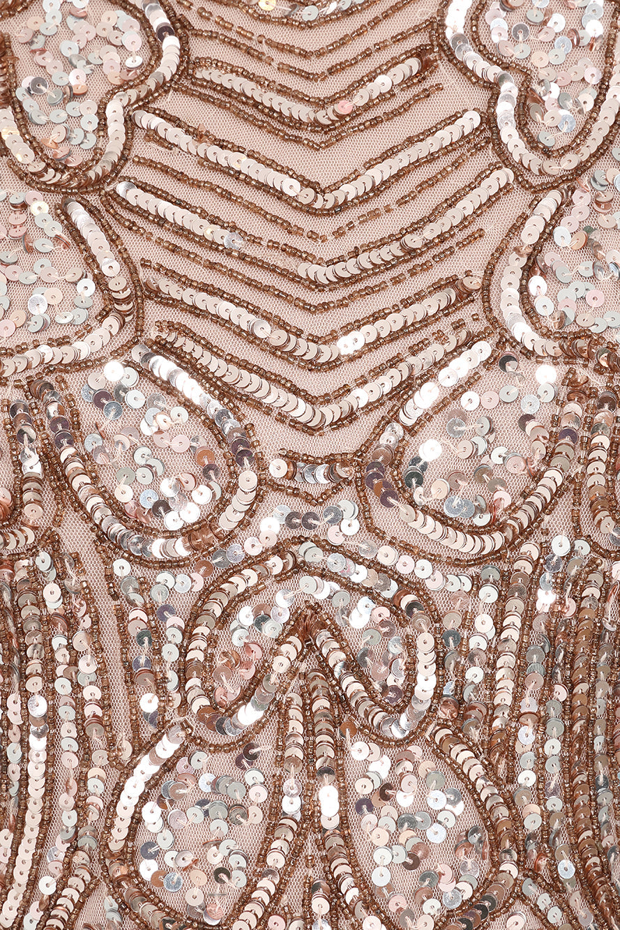 Audrey Embellished Dip Hem Midaxi Dress