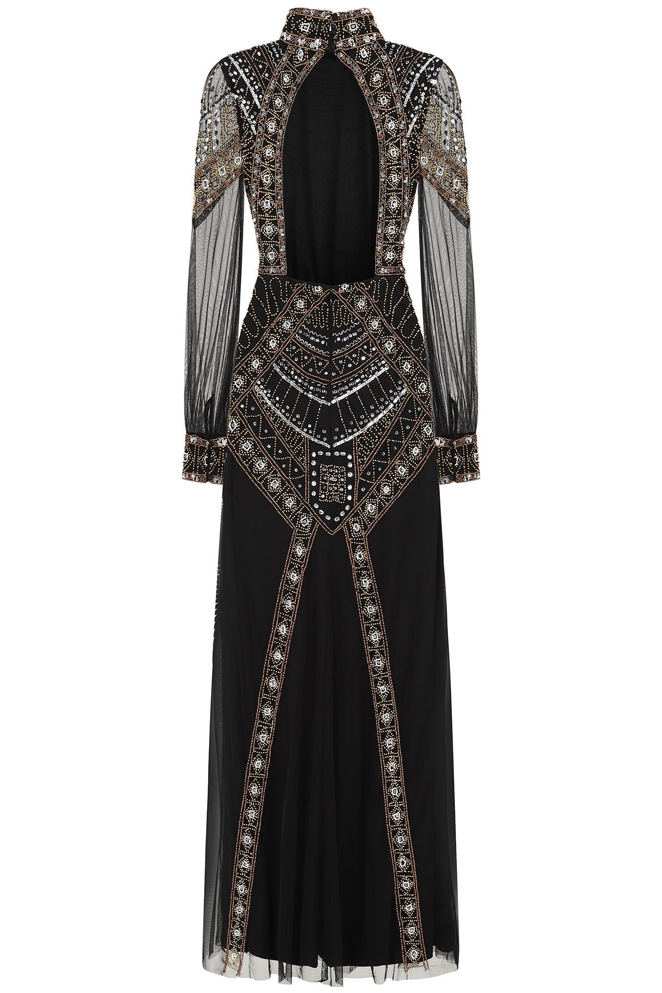 Bertha Embellished Maxi Dress - Black