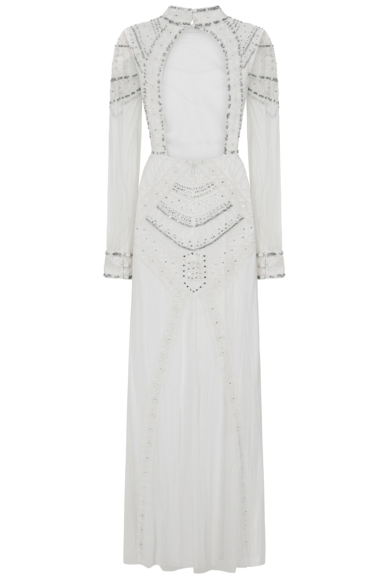 Bertha Embellished Maxi Dress - White