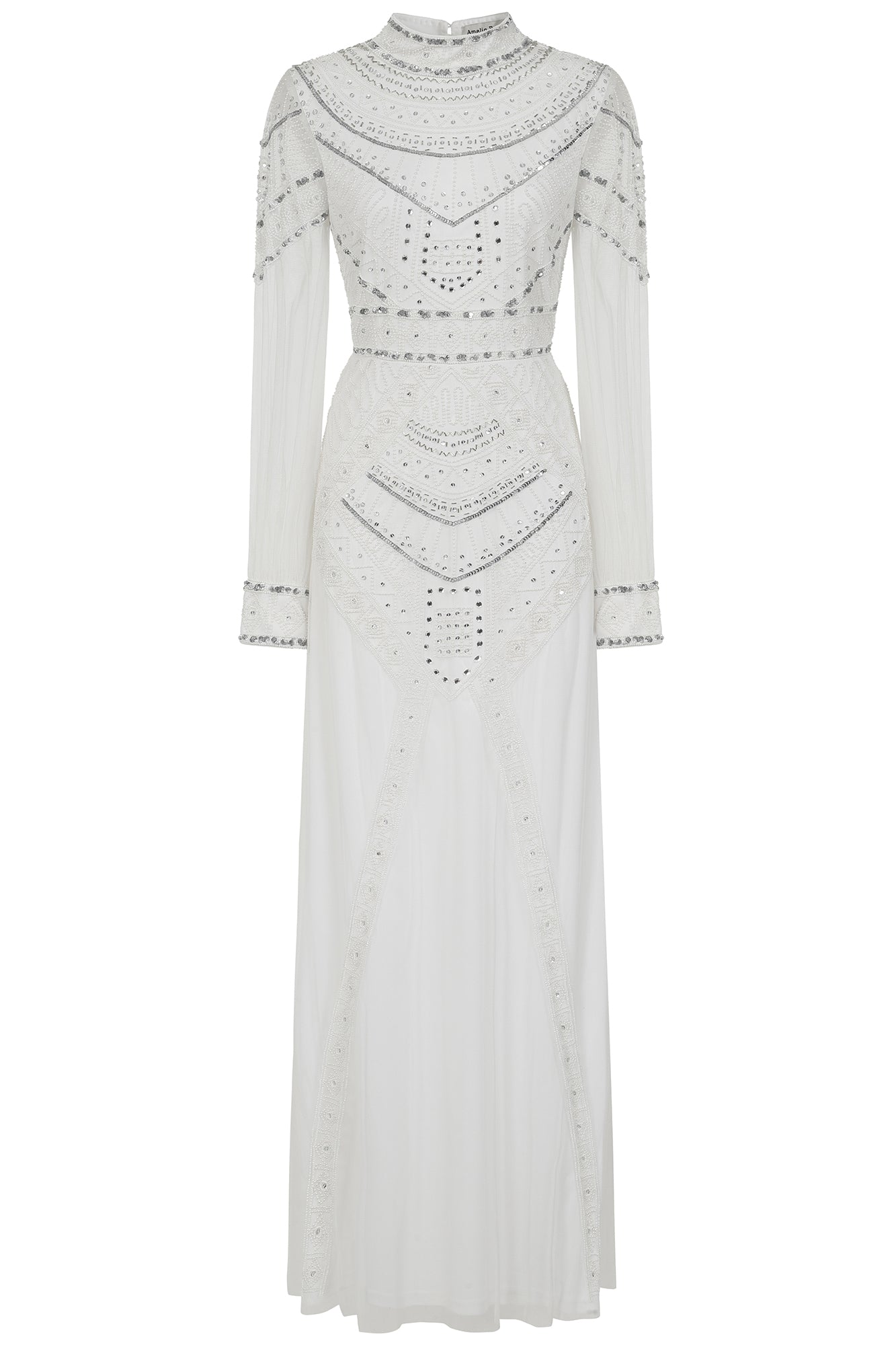 Bertha Embellished Maxi Dress - White 