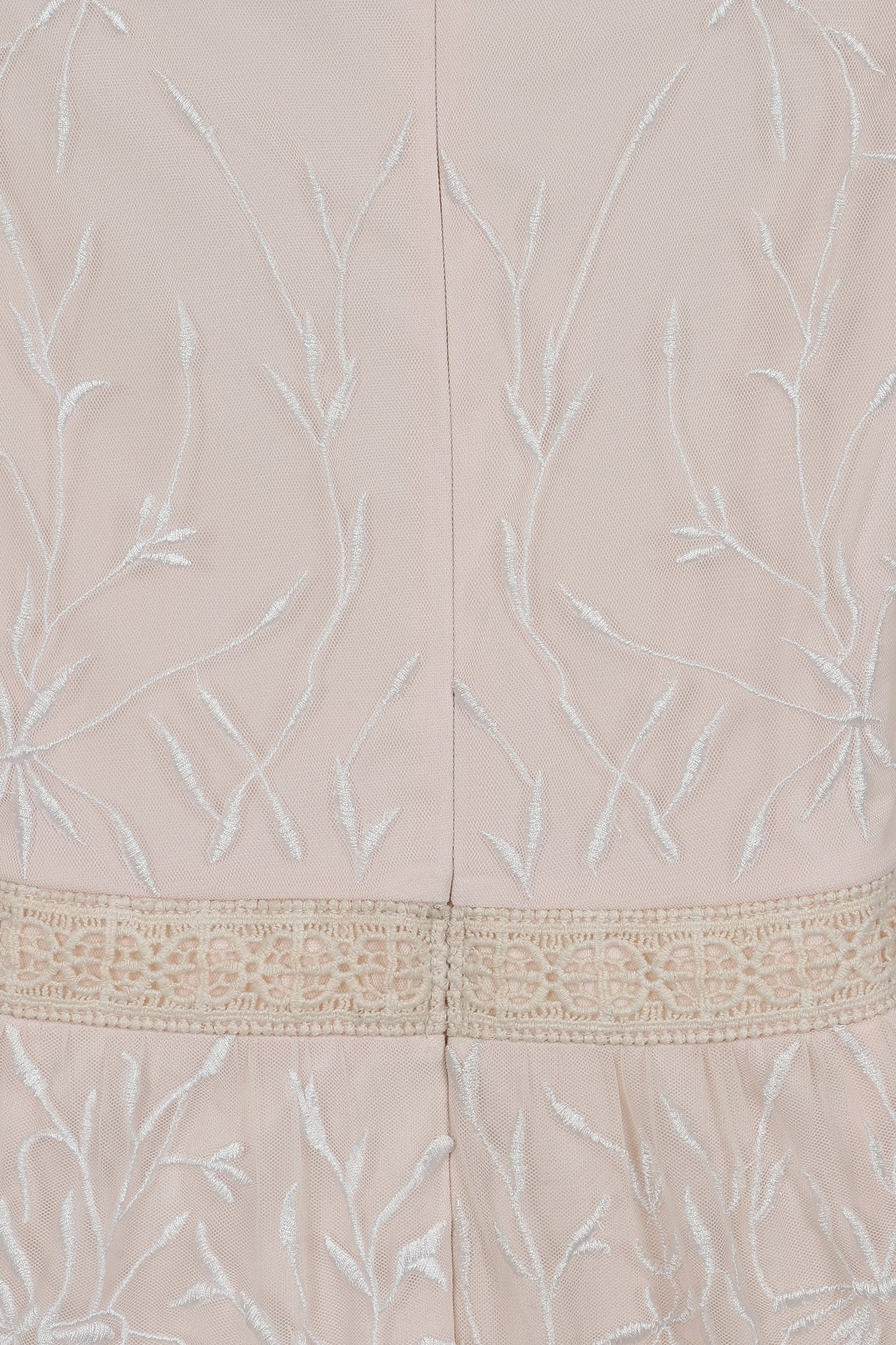 Calla Embroidered Maxi Dress - Nude