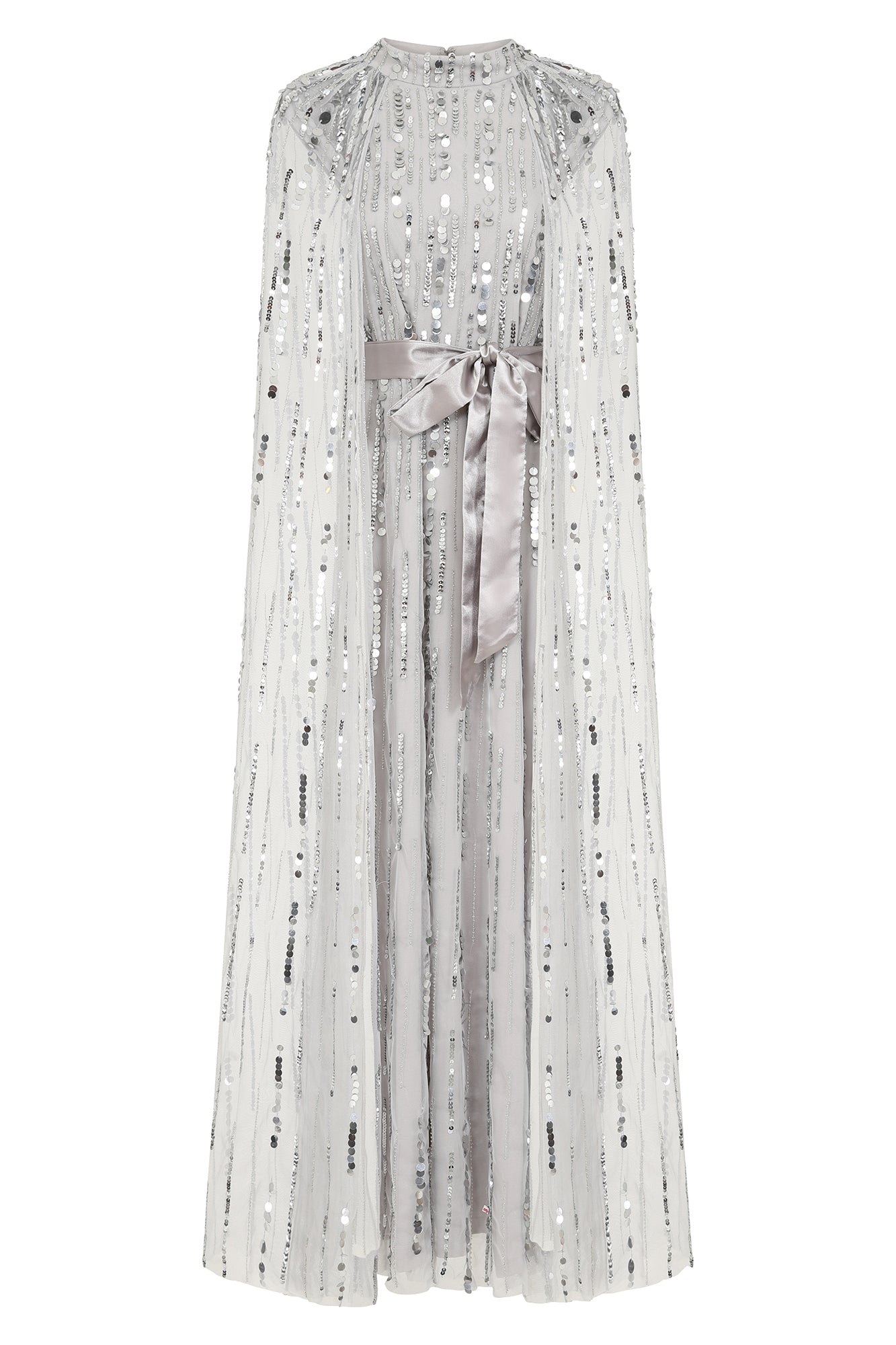 Calytrix Embellished Maxi Dress in Grey