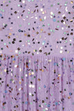 Christina Confetti Sequin Maxi Dress - Lilac