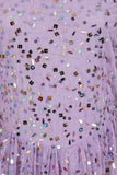 Christina Confetti Sequin Maxi Dress - Lilac