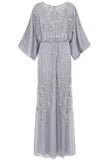 Christine Embellished Maxi Dress - Grey