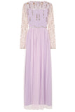 Clara Sequin Bodice Maxi Dress - Lilac