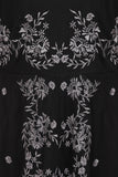 Colden Embroidered Black Dress