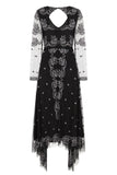 Colden Embroidered Black Dress