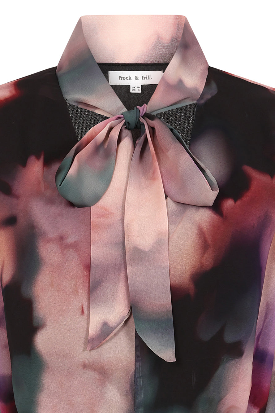 Darcy Black Floral Print Midi Dress