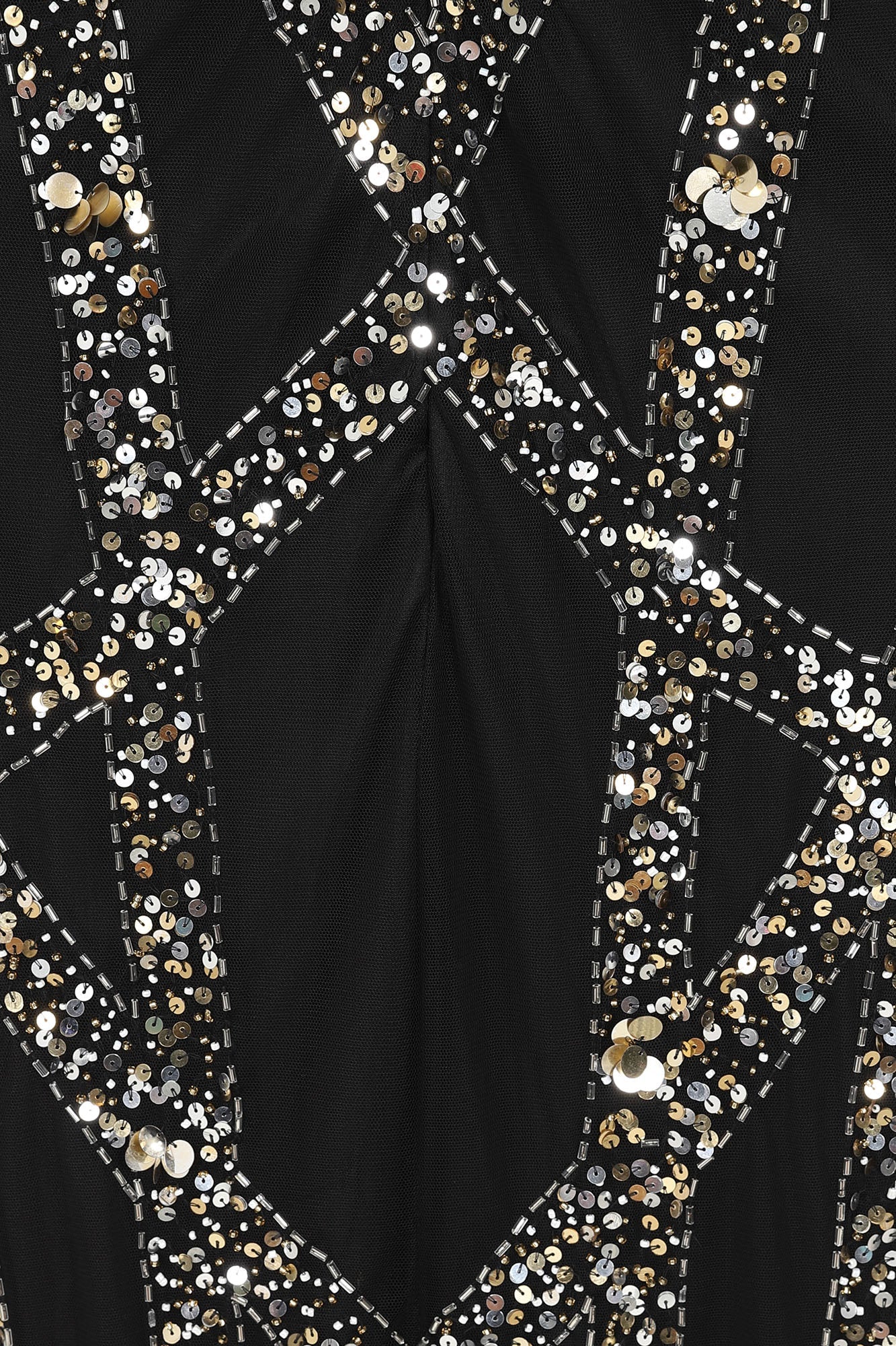 Deanna Sequin Maxi Dress in Black