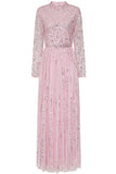 Delia Pink Sequin Maxi Dress