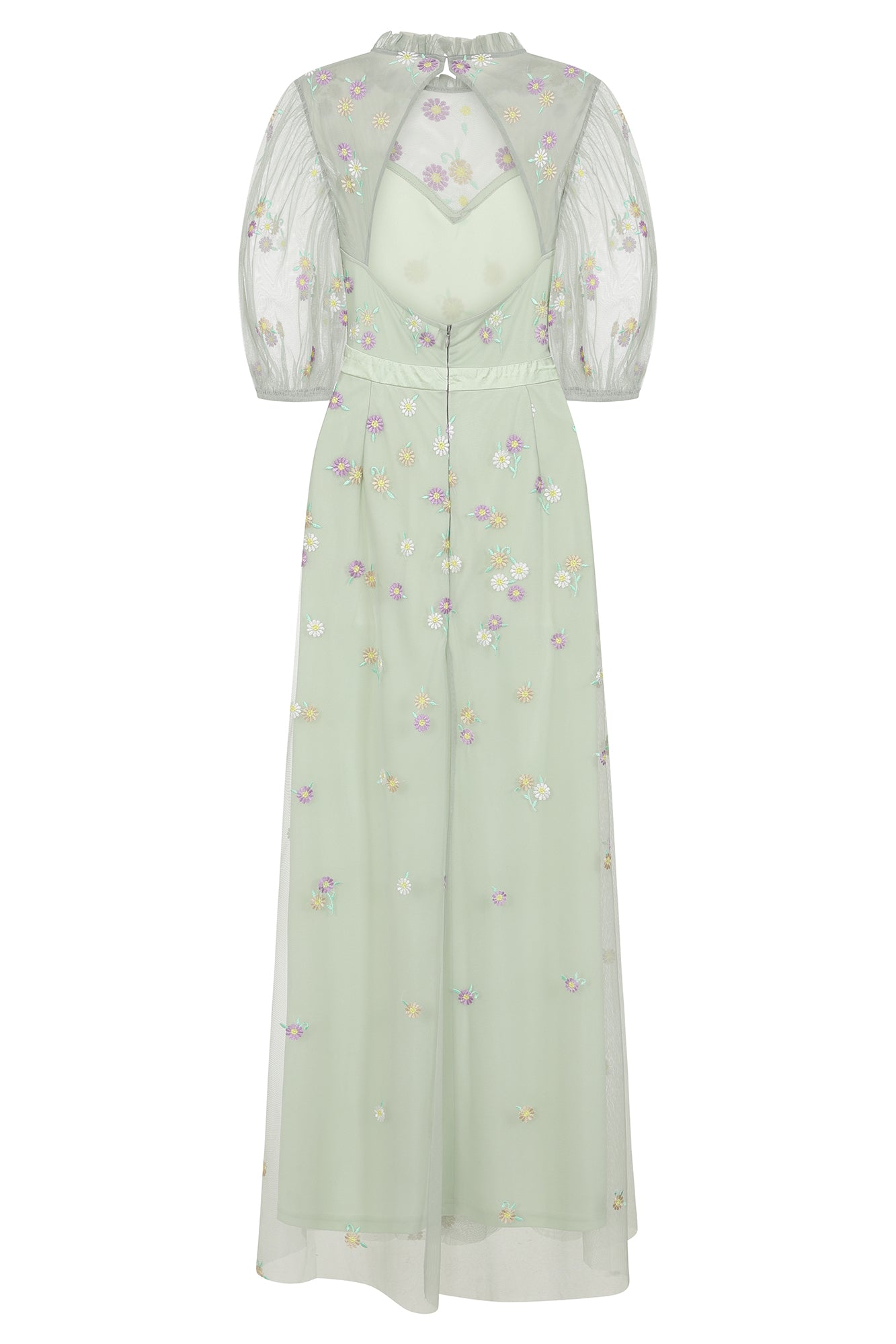 Deryn Floral Maxi Dress in Green