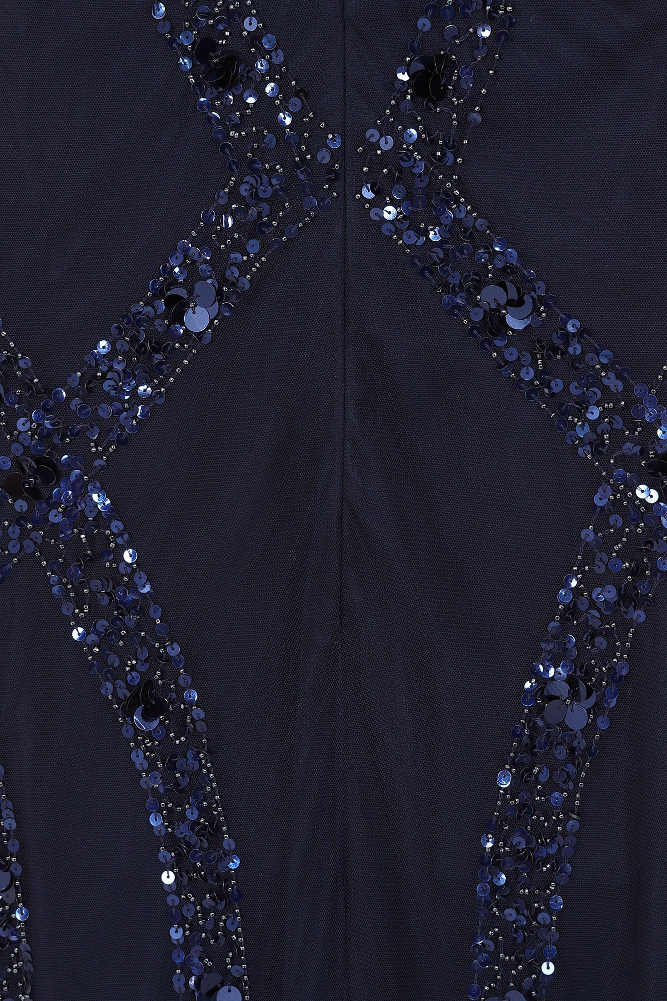 Diane Sequin Maxi Dress in Navy